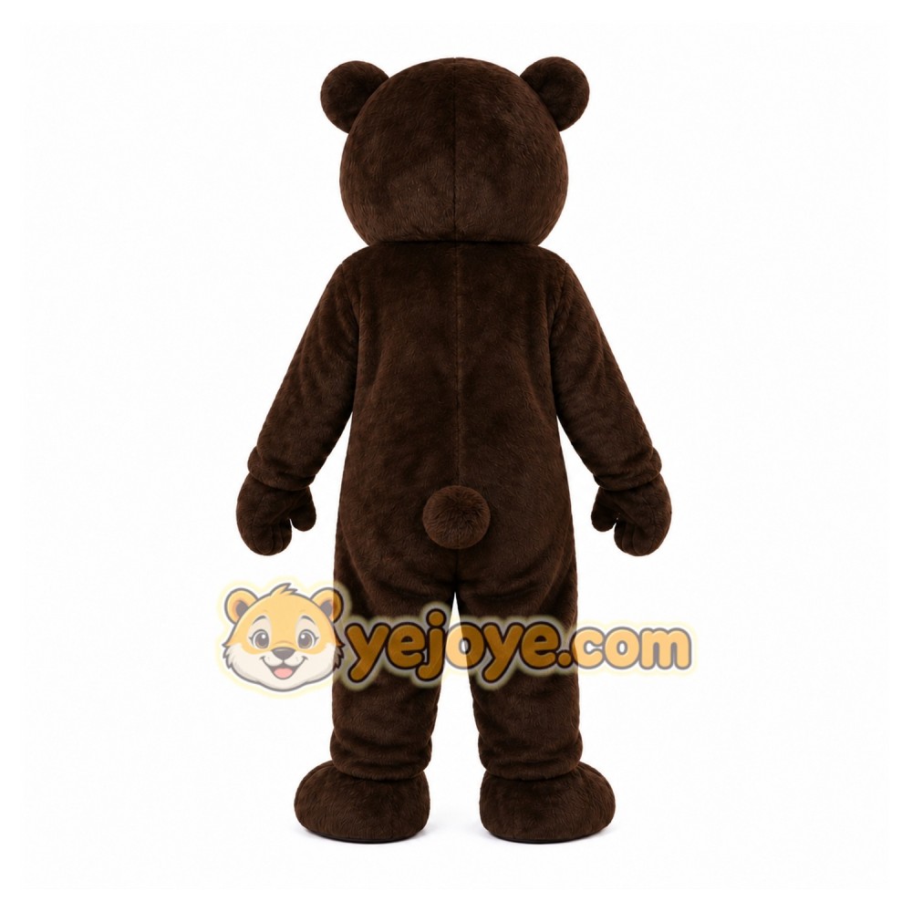 Brown Bear Mascot Costume with Custom Logo Brown Bear Mascot Costume with Custom Logo