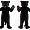 Black Panther Mascot Costume with Custom Logo