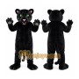 Black Panther Mascot Costume with Custom Logo