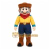 Yellow Cowboy Mascot Costume with Custom Logo Yellow Cowboy Mascot Costume with Custom Logo