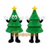 Green Christmas Tree Mascot Costume with Custom Logo Green Christmas Tree Mascot Costume with Custom Logo