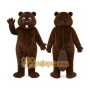 Brown Beaver Mascot Costume with Custom Logo