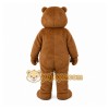Brown Bear Mascot Costume with Custom Logo