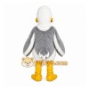 White Seagull Mascot Costume with Custom Logo