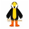Black Toucan Mascot Costume with Custom Logo Black Toucan Mascot Costume with Custom Logo