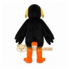 Black Toucan Mascot Costume with Custom Logo Black Toucan Mascot Costume with Custom Logo
