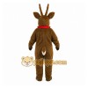 Brown Reindeer Mascot Costume with Custom Logo Brown Reindeer Mascot Costume with Custom Logo