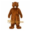 Brown Beaver Mascot Costume with Custom Logo Brown Beaver Mascot Costume with Custom Logo