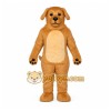 Tan Dog Mascot Costume with Custom Logo Tan Dog Mascot Costume with Custom Logo