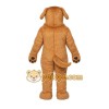 Tan Dog Mascot Costume with Custom Logo Tan Dog Mascot Costume with Custom Logo