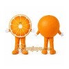 Orange Fruit Mascot Costume with Custom Logo Orange Fruit Mascot Costume with Custom Logo