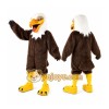 Brown Eagle Mascot Costume with Custom Logo