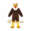 Brown Eagle Mascot Costume with Custom Logo