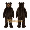 Brown Bear Mascot Costume with Custom Logo Brown Bear Mascot Costume with Custom Logo
