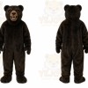 Brown Bear Mascot Costume with Custom Logo