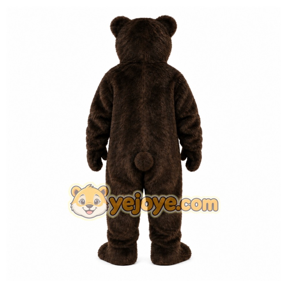 Brown Bear Mascot Costume with Custom Logo Brown Bear Mascot Costume with Custom Logo