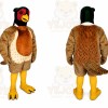 Brown Bird Mascot Costume with Custom Logo