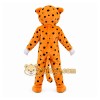Orange Spotted Big Cat Mascot Costume with Custom Logo Orange Spotted Big Cat Mascot Costume with Custom Logo