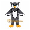 Gray Owl Mascot Costume with Custom Logo Gray Owl Mascot Costume with Custom Logo