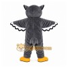 Gray Owl Mascot Costume with Custom Logo Gray Owl Mascot Costume with Custom Logo