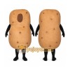 Brown Potato Mascot Costume with Custom Logo Brown Potato Mascot Costume with Custom Logo