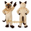 Brown Cat Mascot Costume with Custom Logo Brown Cat Mascot Costume with Custom Logo