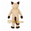 Brown Cat Mascot Costume with Custom Logo Brown Cat Mascot Costume with Custom Logo