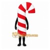 Red Candy Cane Mascot Costume with Custom Logo Red Candy Cane Mascot Costume with Custom Logo