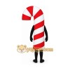 Red Candy Cane Mascot Costume with Custom Logo Red Candy Cane Mascot Costume with Custom Logo