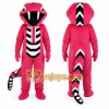 Red Snake Mascot Costume with Custom Logo Red Snake Mascot Costume with Custom Logo