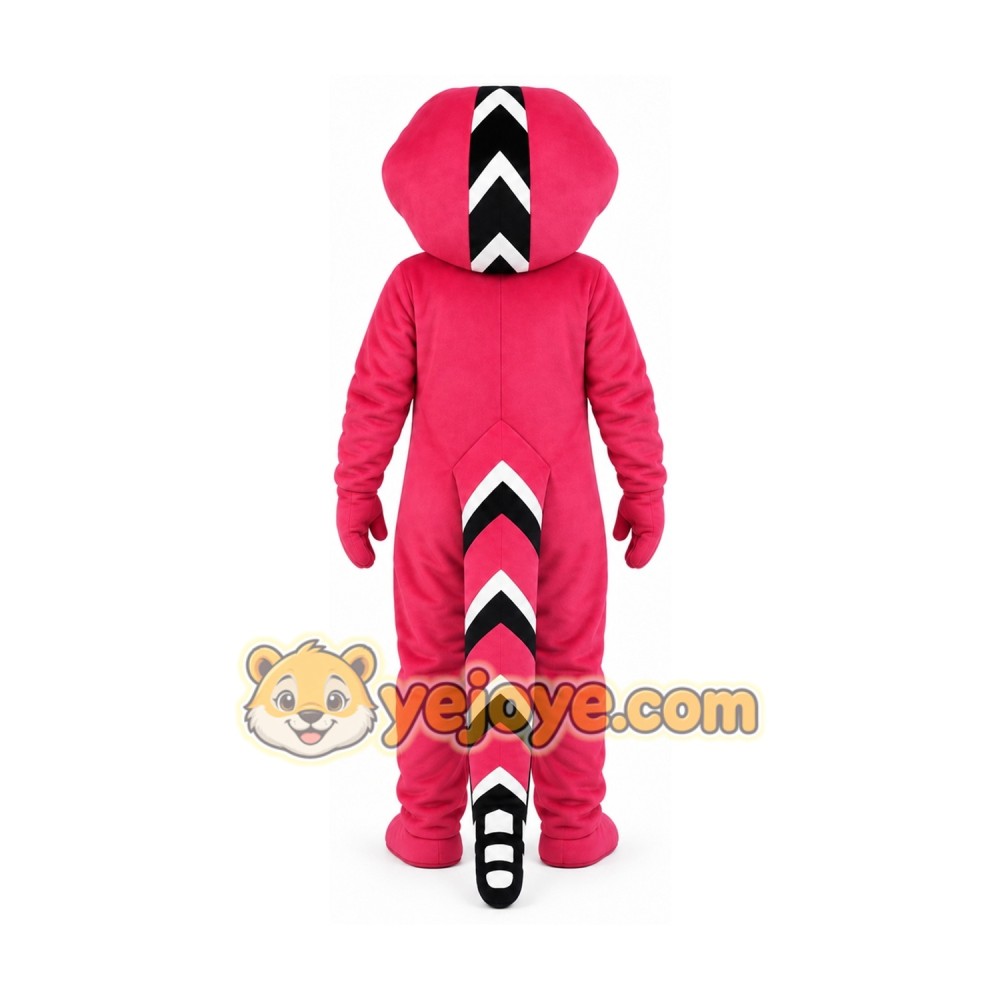 Red Snake Mascot Costume with Custom Logo Red Snake Mascot Costume with Custom Logo