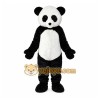 Black Panda Mascot Costume with Custom Logo Black Panda Mascot Costume with Custom Logo