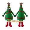Green Christmas Tree Mascot Costume with Custom Logo Green Christmas Tree Mascot Costume with Custom Logo