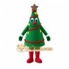 Green Christmas Tree Mascot Costume with Custom Logo Green Christmas Tree Mascot Costume with Custom Logo