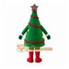 Green Christmas Tree Mascot Costume with Custom Logo Green Christmas Tree Mascot Costume with Custom Logo
