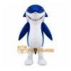 Blue Shark Mascot Costume with Custom Logo Blue Shark Mascot Costume with Custom Logo