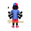Black Spider Mascot Costume with Custom Logo Black Spider Mascot Costume with Custom Logo