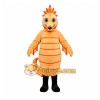 Orange Seahorse Mascot Costume with Custom Logo Orange Seahorse Mascot Costume with Custom Logo