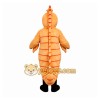 Orange Seahorse Mascot Costume with Custom Logo Orange Seahorse Mascot Costume with Custom Logo