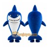 Blue Shark Mascot Costume with Custom Logo Blue Shark Mascot Costume with Custom Logo