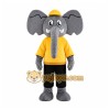 Gray Elephant Mascot Costume with Custom Logo Gray Elephant Mascot Costume with Custom Logo