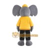 Gray Elephant Mascot Costume with Custom Logo Gray Elephant Mascot Costume with Custom Logo