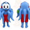 Blue Octopus Mascot Costume with Custom Logo