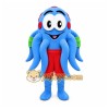 Blue Octopus Mascot Costume with Custom Logo Blue Octopus Mascot Costume with Custom Logo