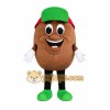 Brown Potato Mascot Costume with Custom Logo Brown Potato Mascot Costume with Custom Logo