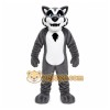 Gray Wolf Mascot Costume with Custom Logo Gray Wolf Mascot Costume with Custom Logo