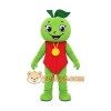 Green Apple Mascot Costume with Custom Logo Green Apple Mascot Costume with Custom Logo
