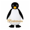 Black Penguin Mascot Costume with Custom Logo Black Penguin Mascot Costume with Custom Logo