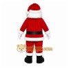 Red Santa Mascot Costume with Custom Logo