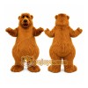Brown Bear Mascot Costume with Custom Logo Brown Bear Mascot Costume with Custom Logo
